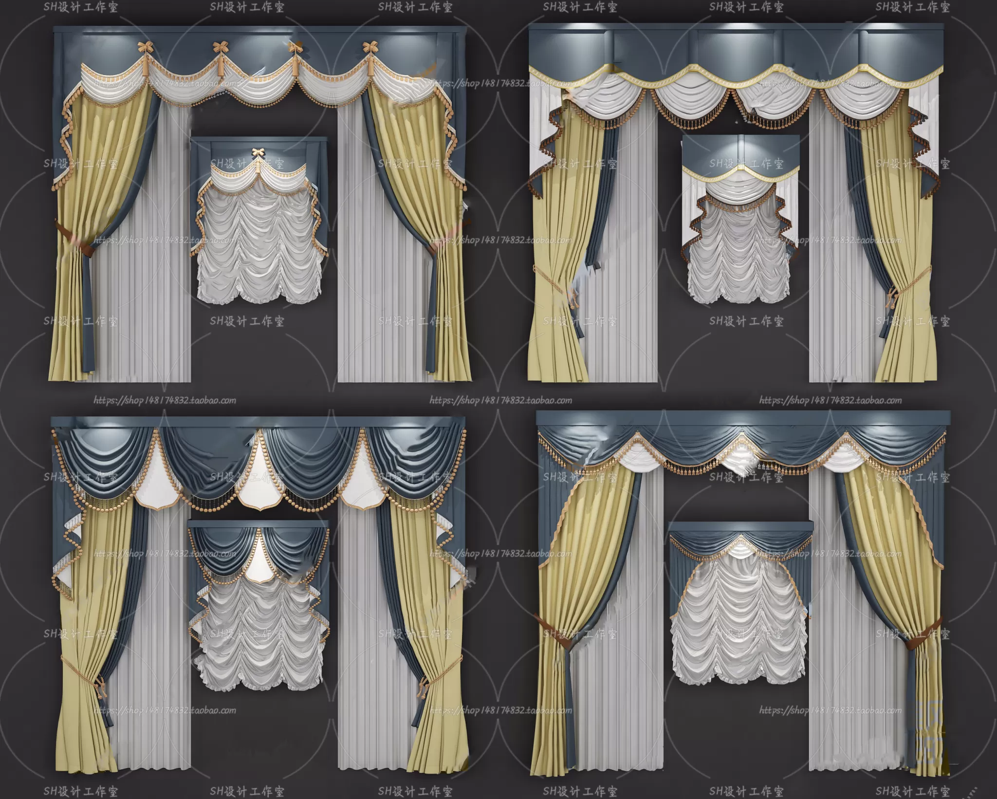 Curtains – 3Ds Models – 0019 Curtains – 3Ds Models – 0019