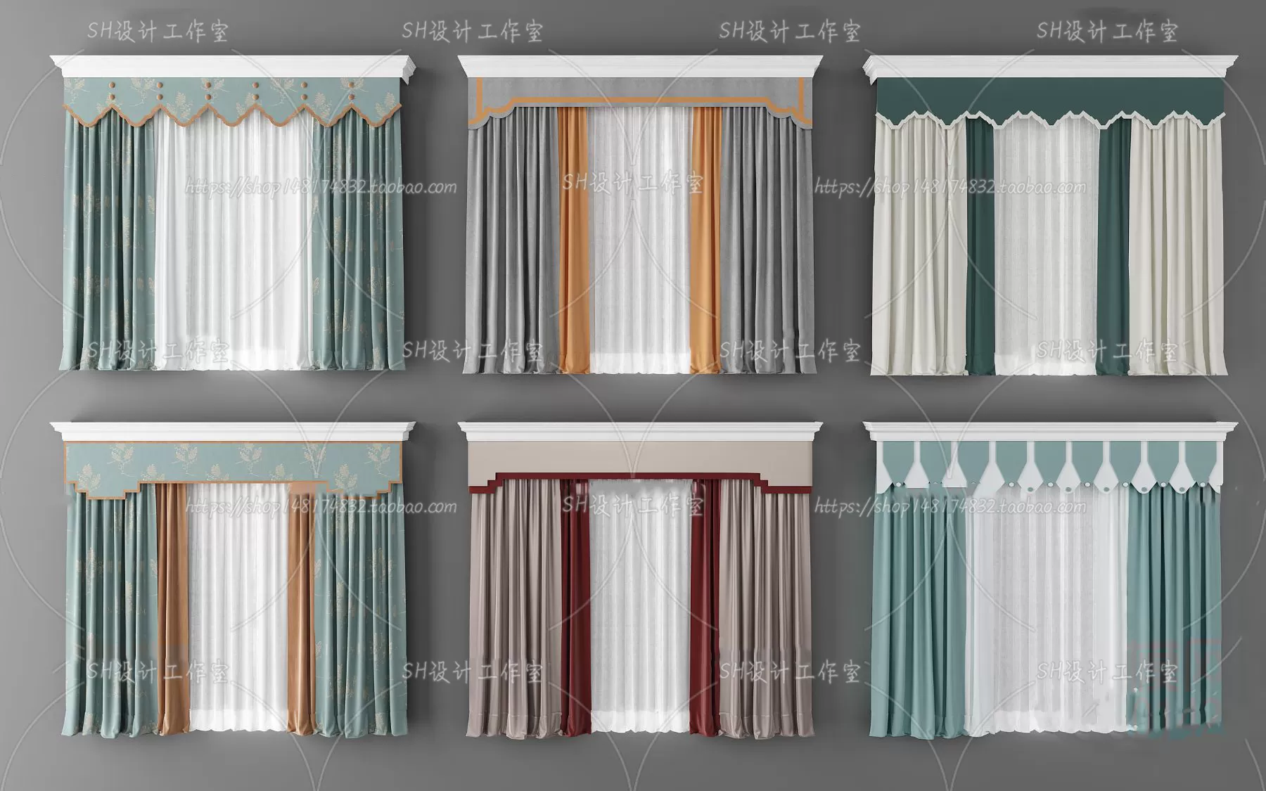 Curtains – 3Ds Models – 0024 Curtains – 3Ds Models – 0024