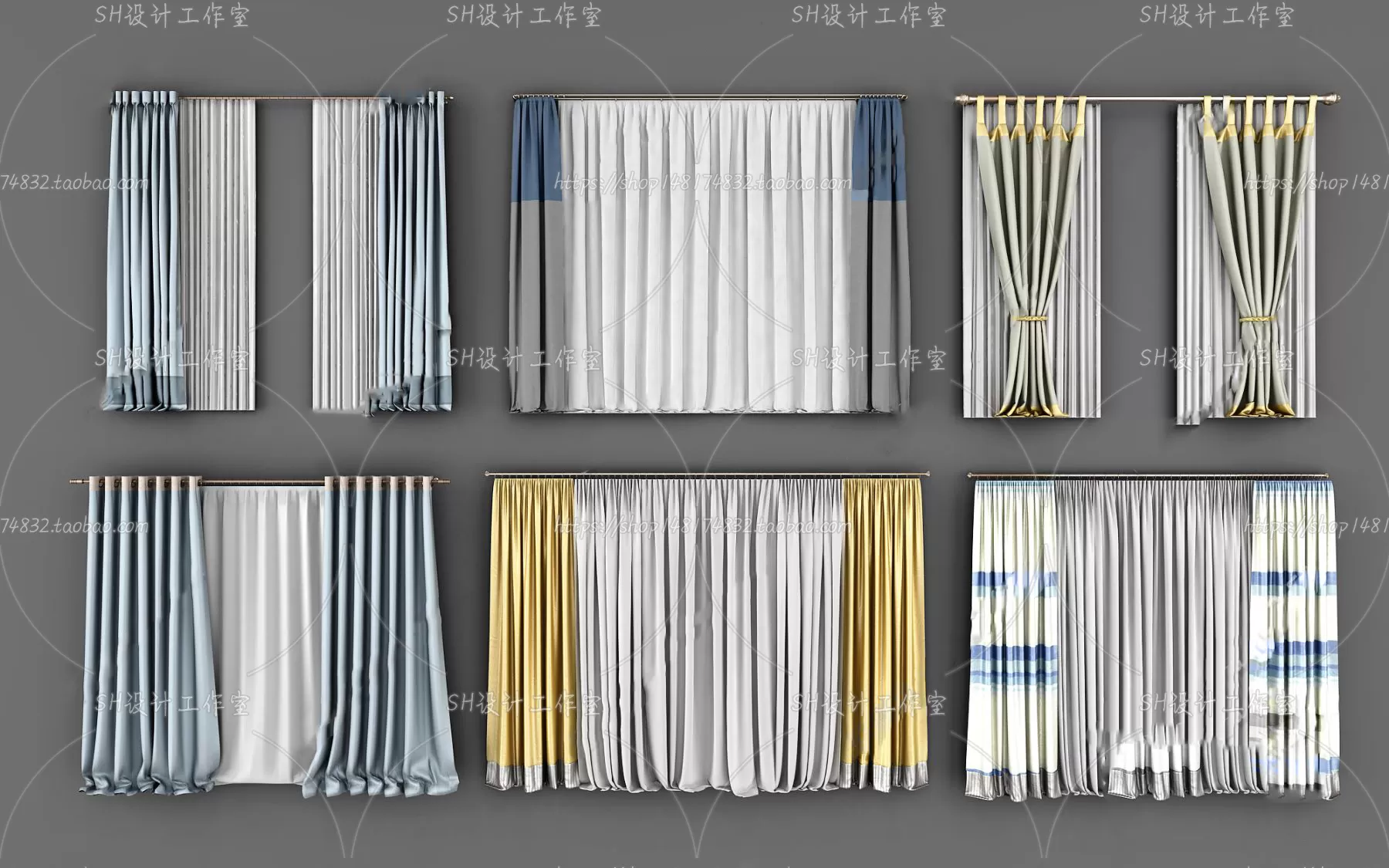 Curtains – 3Ds Models – 0025 Curtains – 3Ds Models – 0025