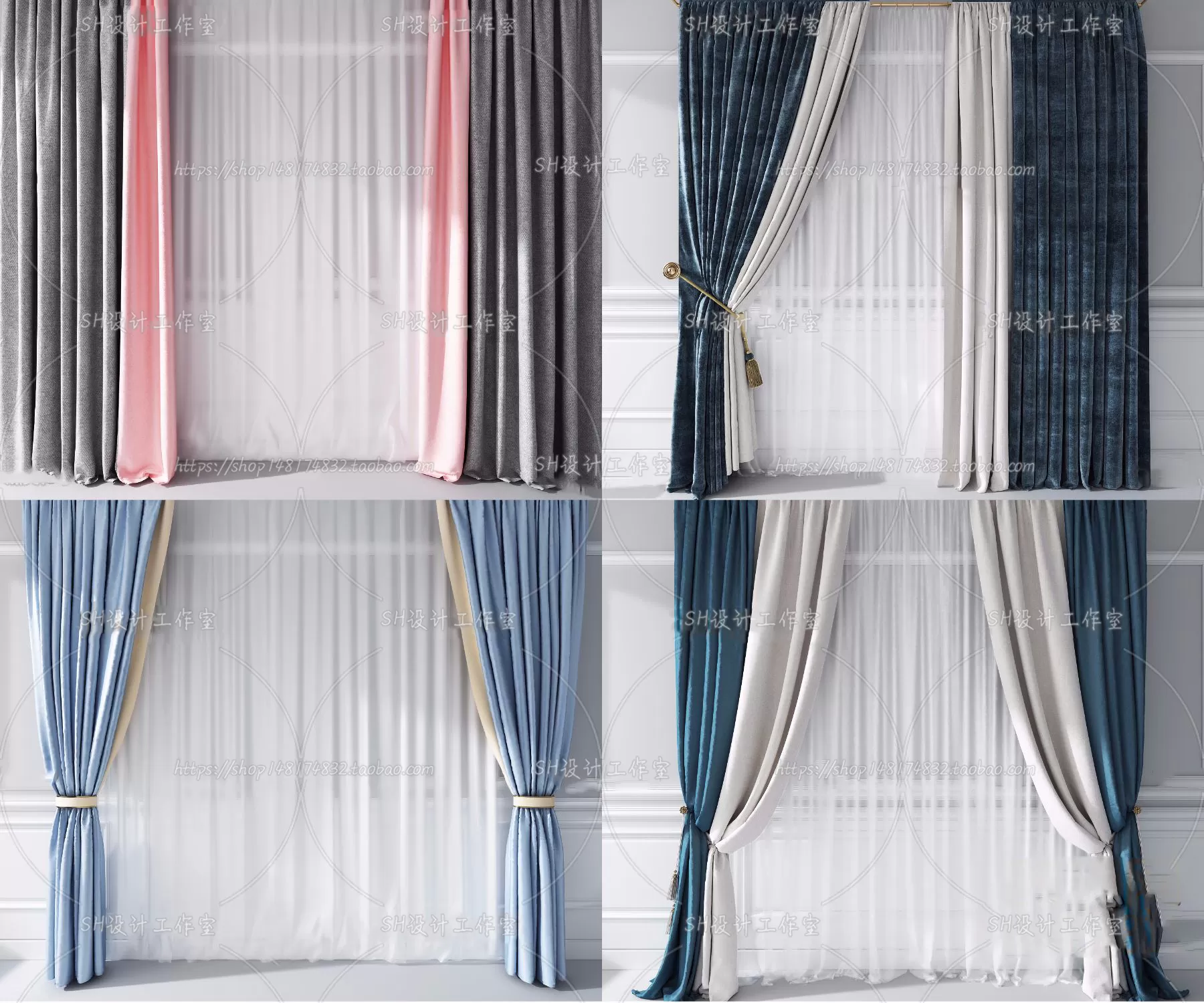Curtains – 3Ds Models – 0027 Curtains – 3Ds Models – 0027
