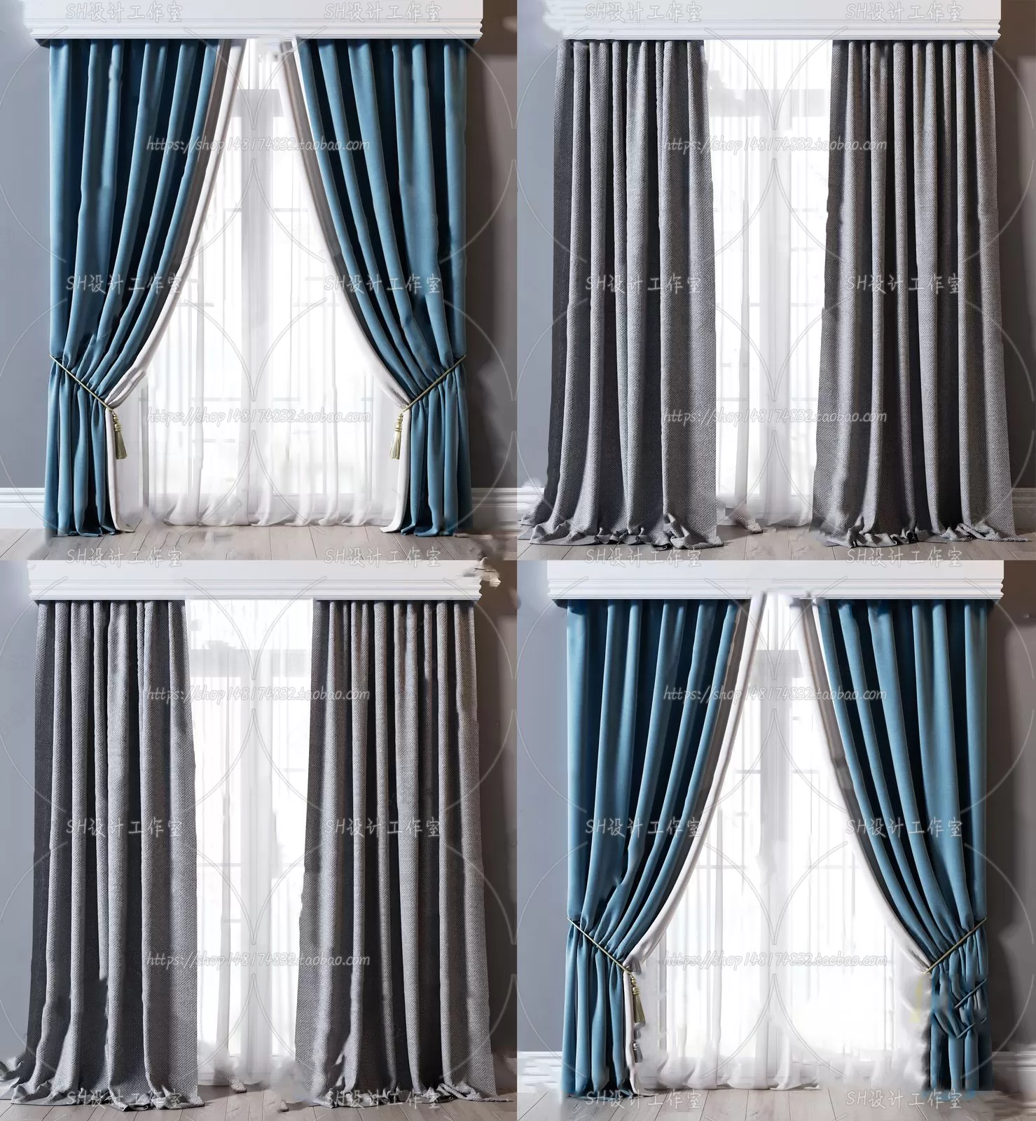 Curtains – 3Ds Models – 0034 Curtains – 3Ds Models – 0034