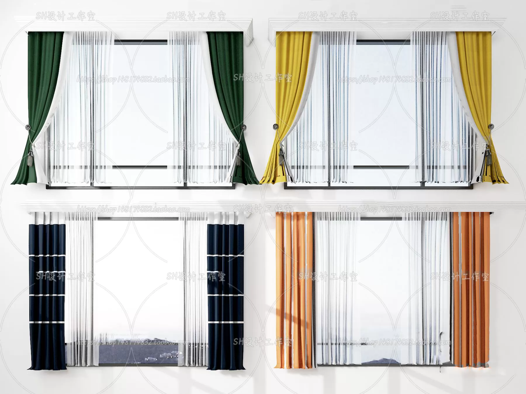 Curtains – 3Ds Models – 0039 Curtains – 3Ds Models – 0039