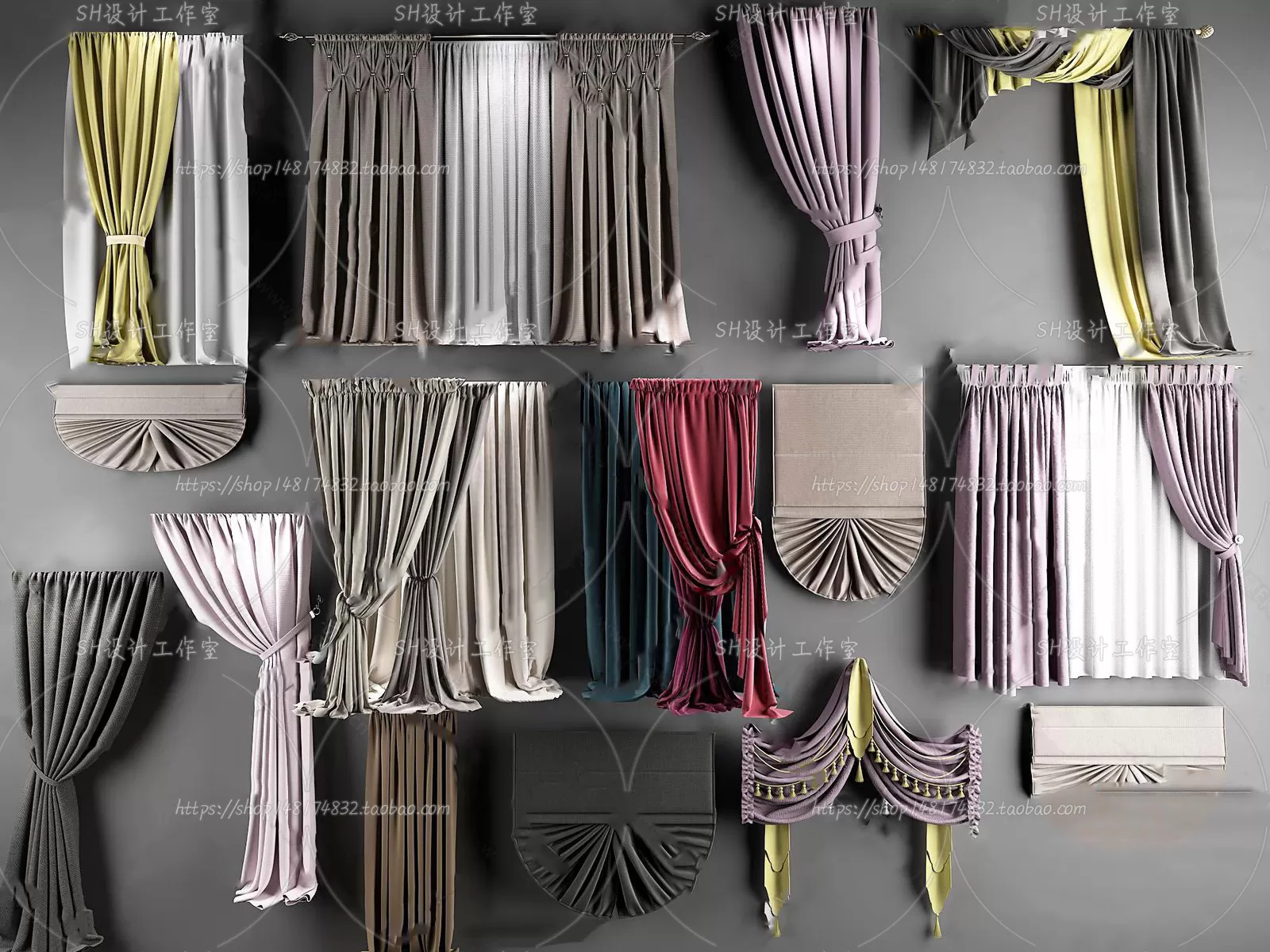 Curtains – 3Ds Models – 0055
