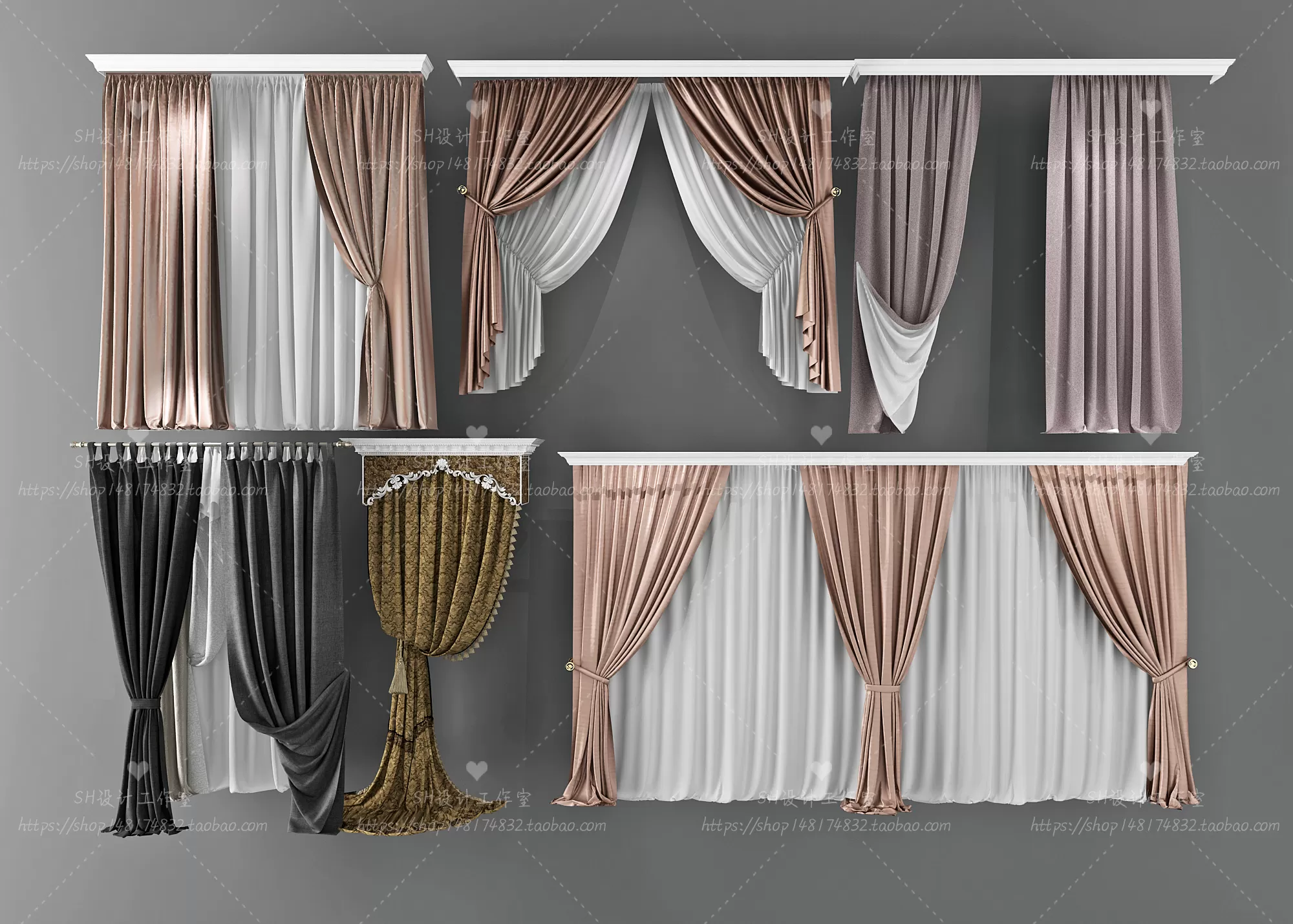 Curtains – 3Ds Models – 0109