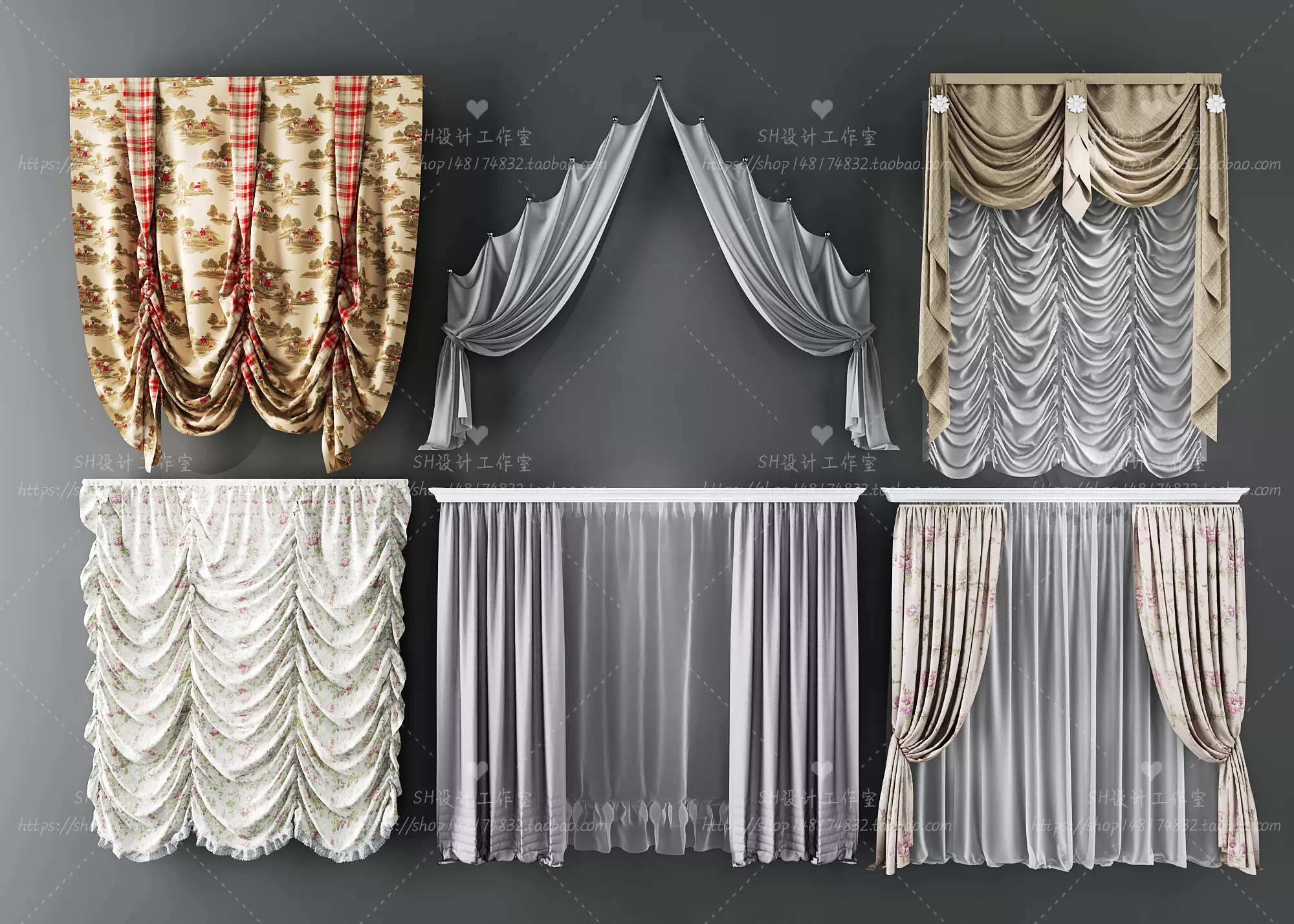 Curtains – 3Ds Models – 0110