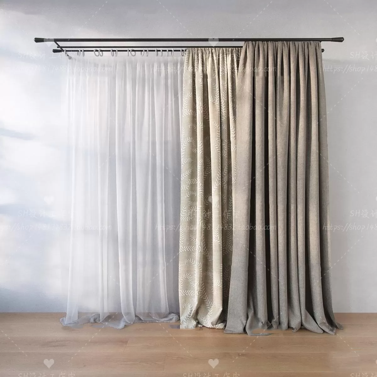 Curtains – 3Ds Models – 0186