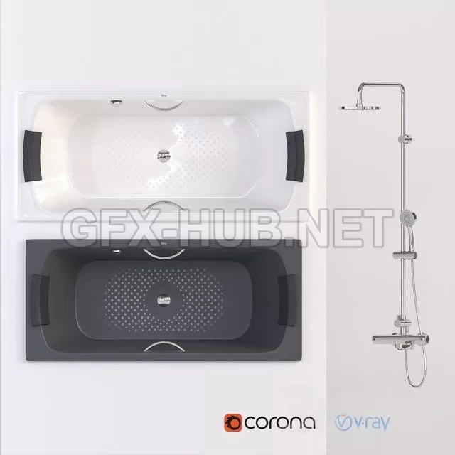 Bath Roca Lun and Shower set Victoria – T – 207275 Bath Roca Lun and Shower set Victoria – T – 207275