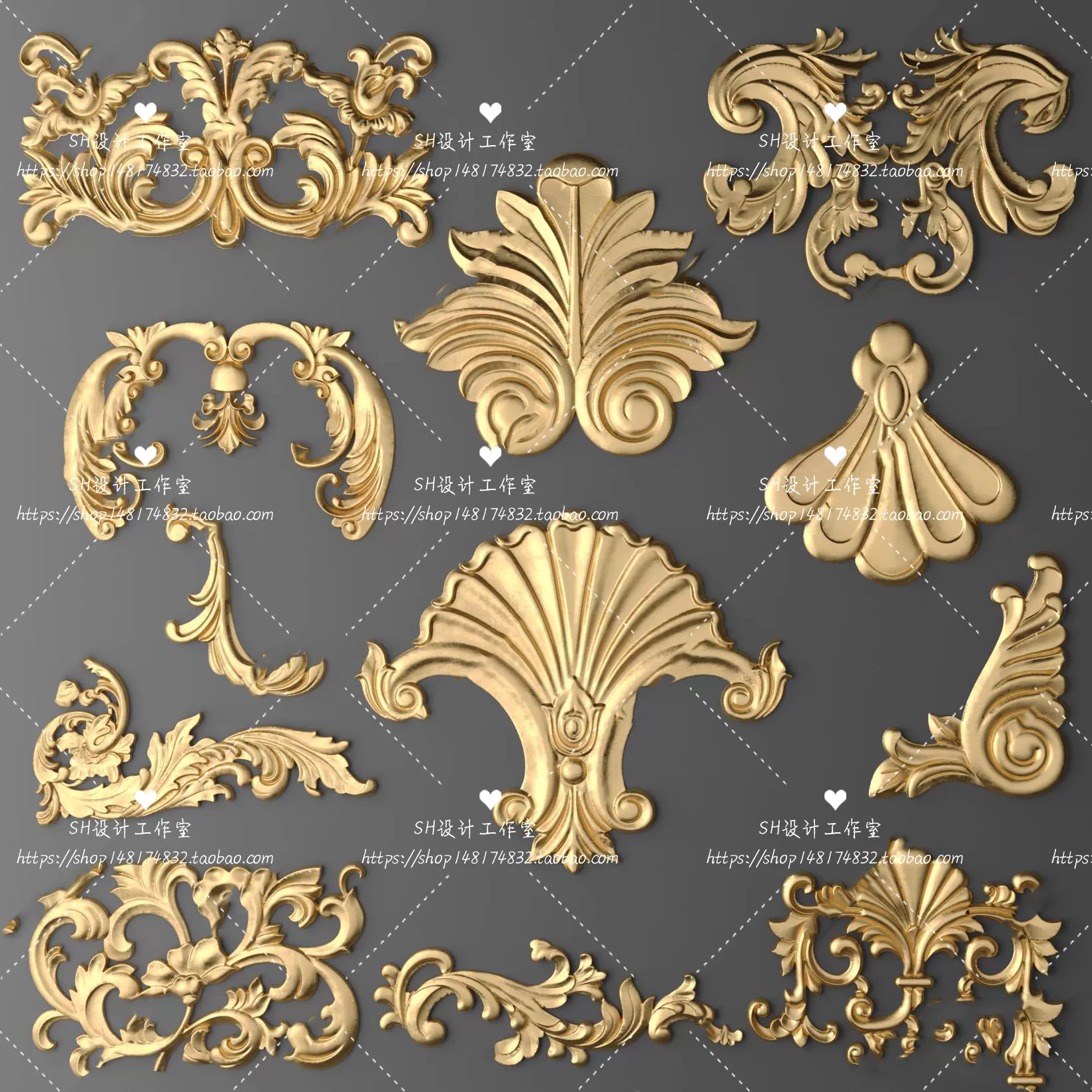 Decorative Plaster – 3D Models – 0002