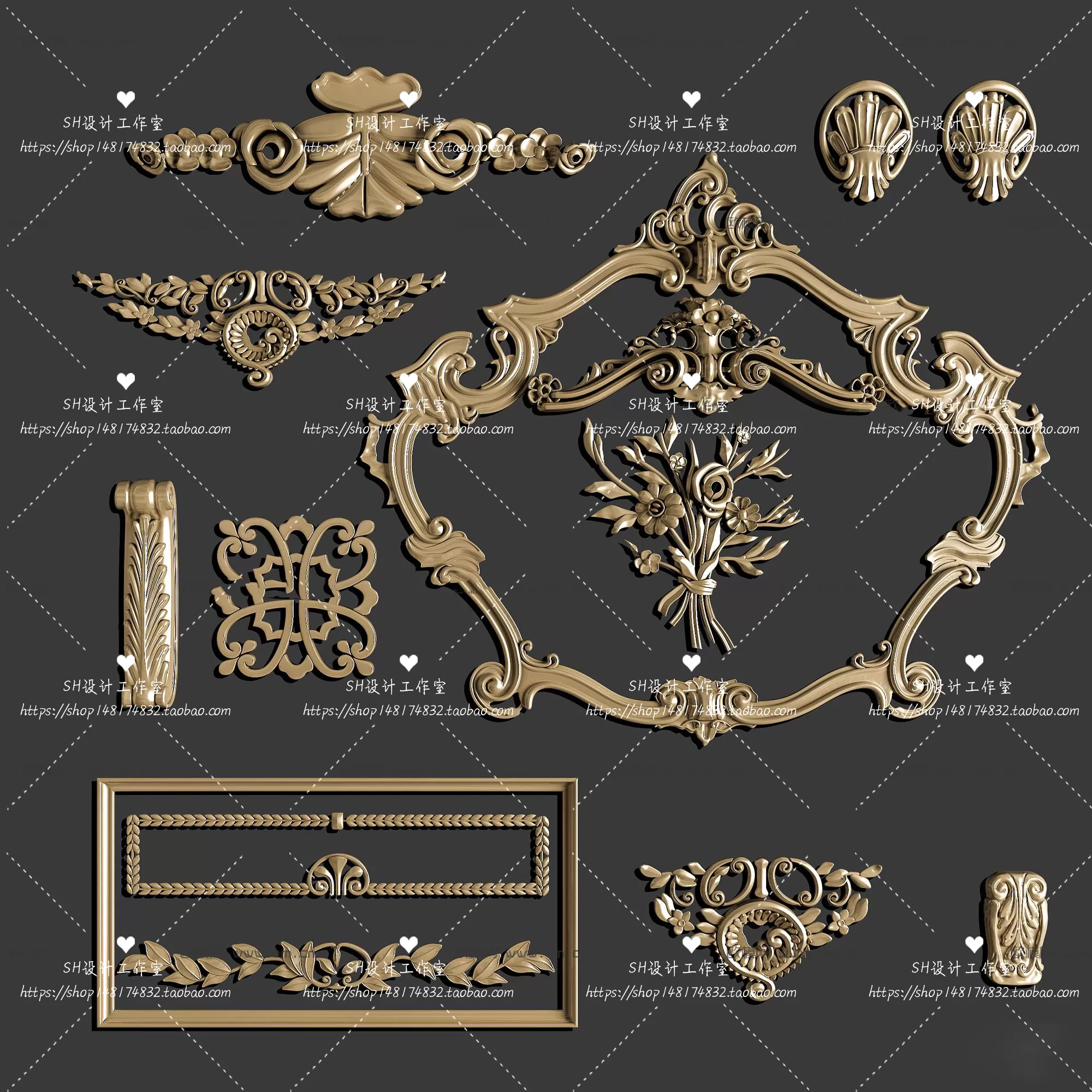 Decorative Plaster – 3D Models – 0007