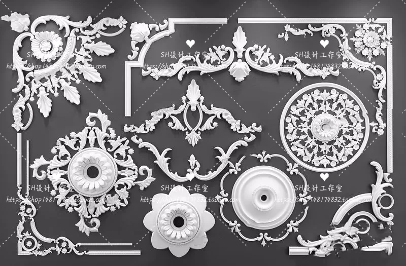 Decorative Plaster – 3D Models – 0012