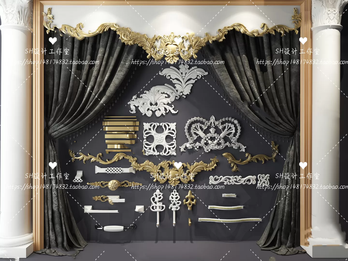 Decorative Plaster – 3D Models – 0016