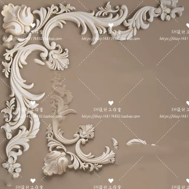 Decorative Plaster – 3D Models – 0027