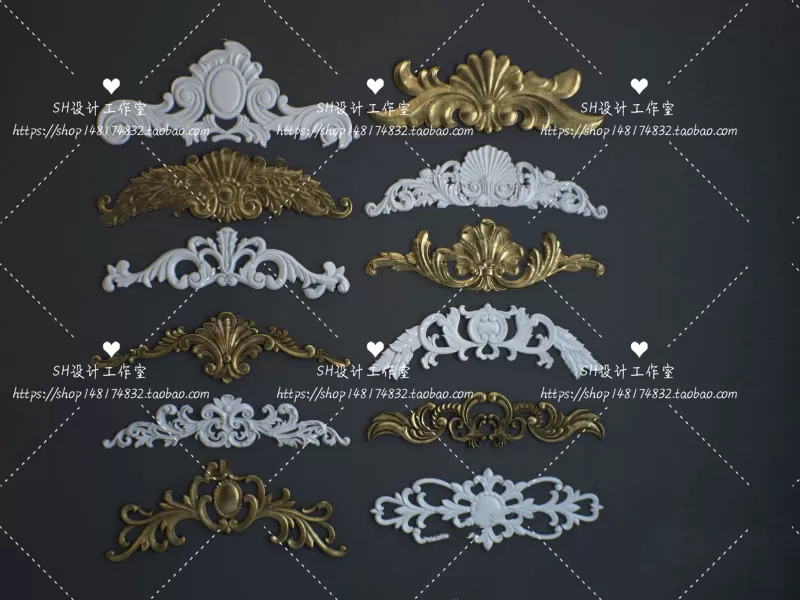 Decorative Plaster – 3D Models – 0038