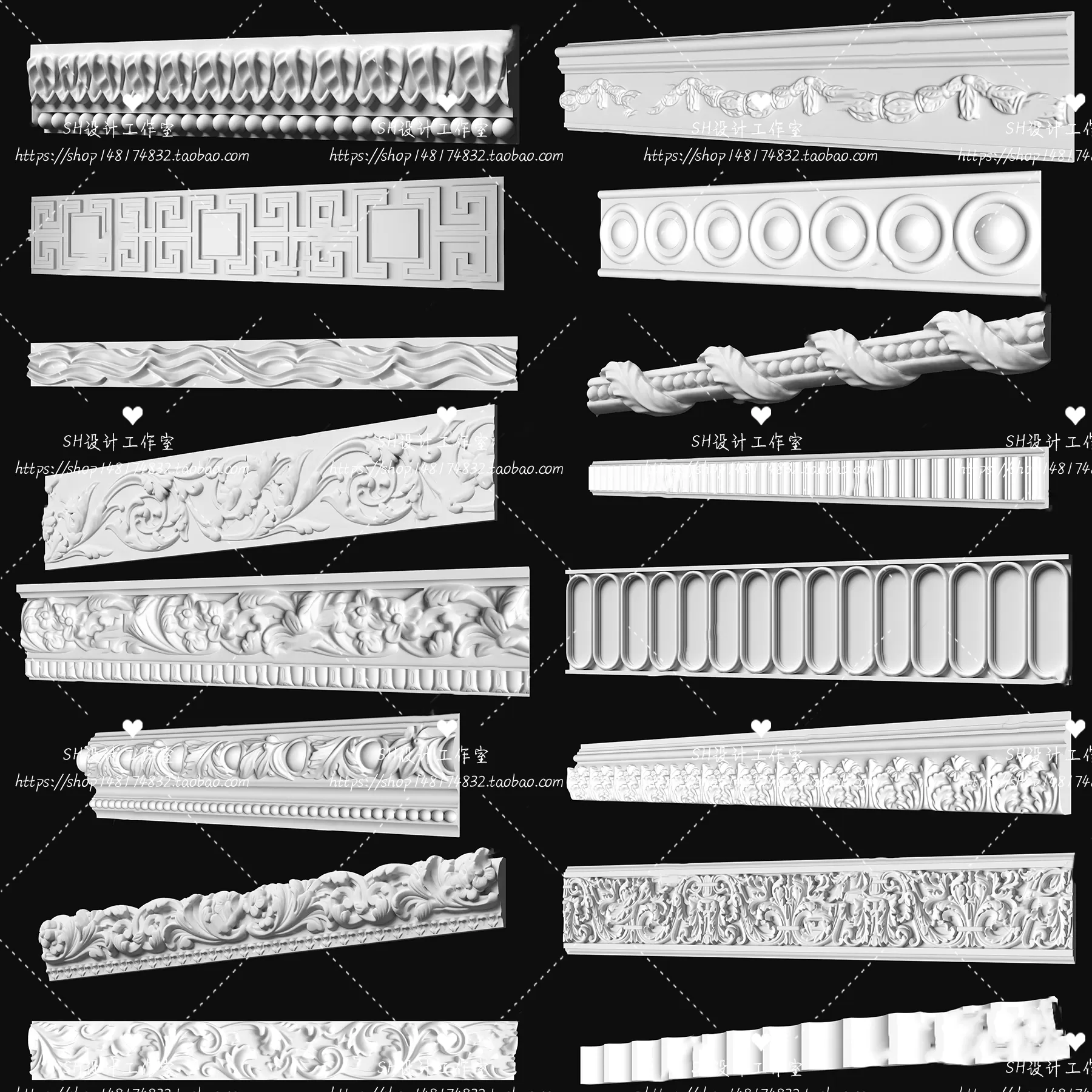 Decorative Plaster – 3D Models – 0052