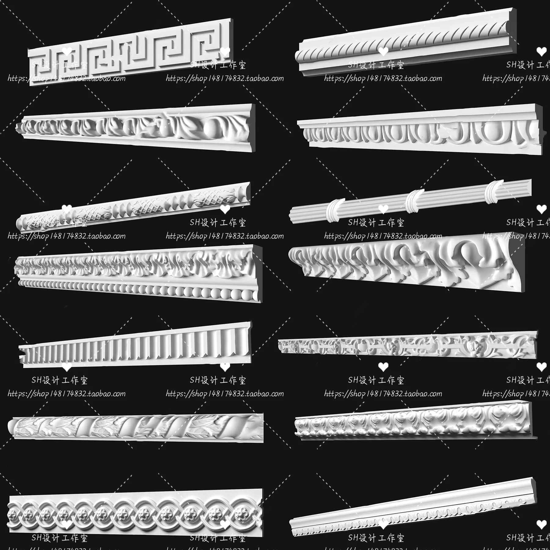 Decorative Plaster – 3D Models – 0055