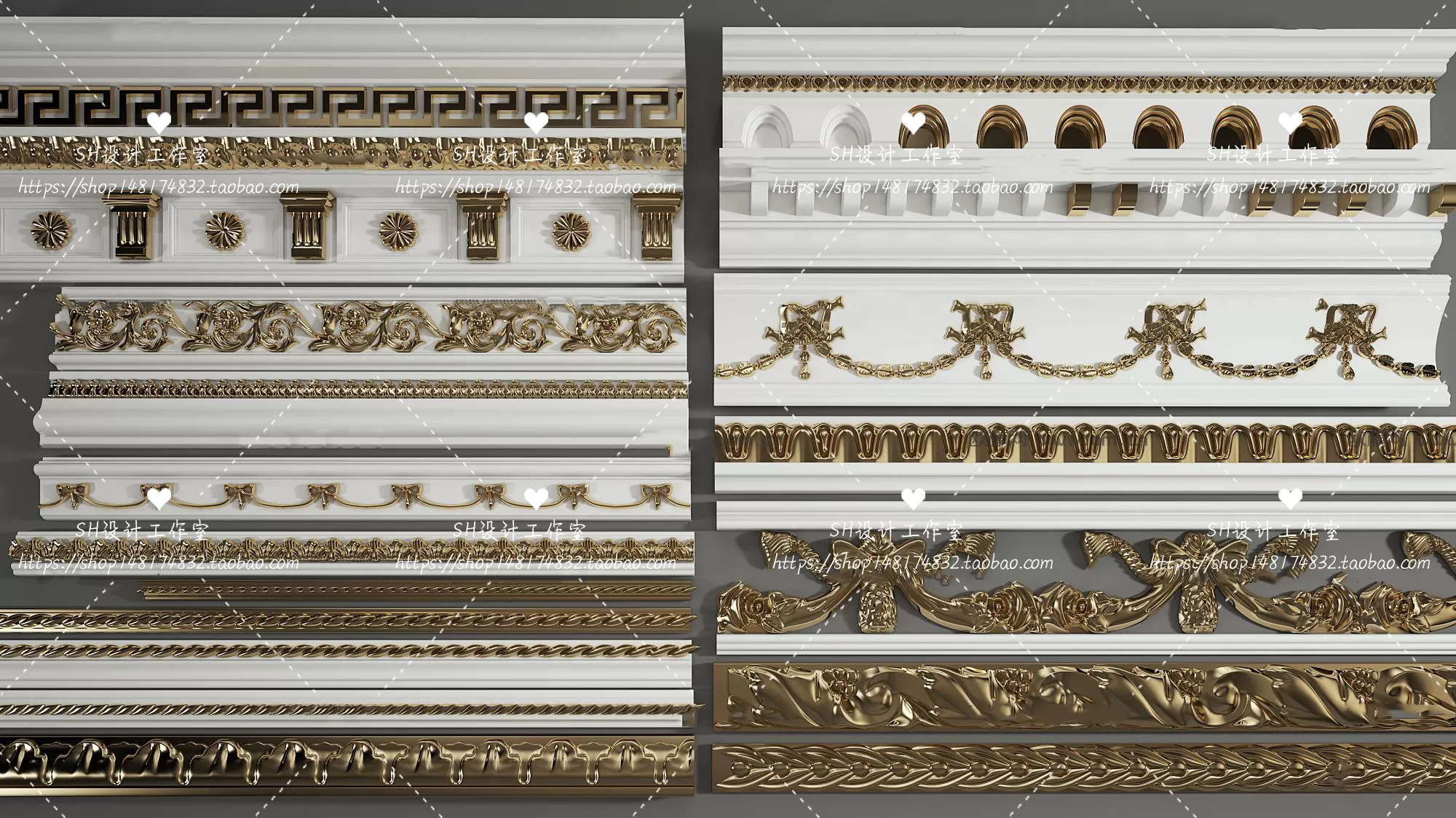 Decorative Plaster – 3D Models – 0058