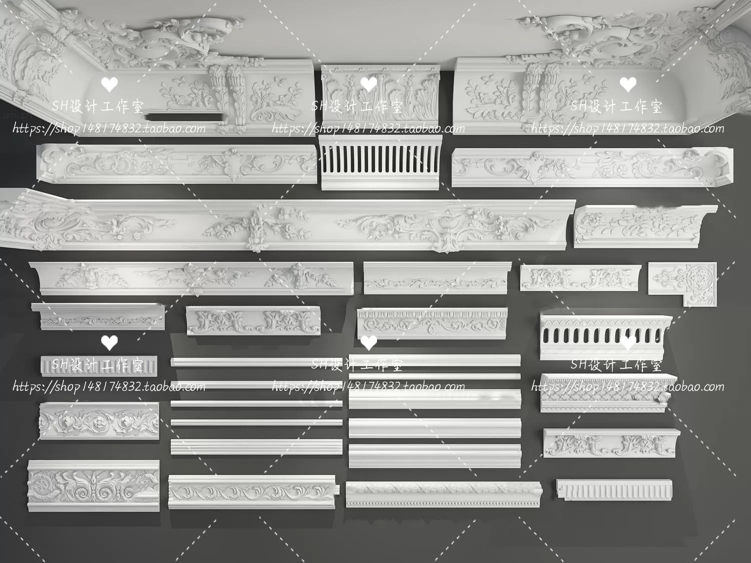 Decorative Plaster – 3D Models – 0061