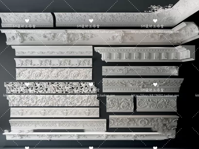 Decorative Plaster – 3D Models – 0062