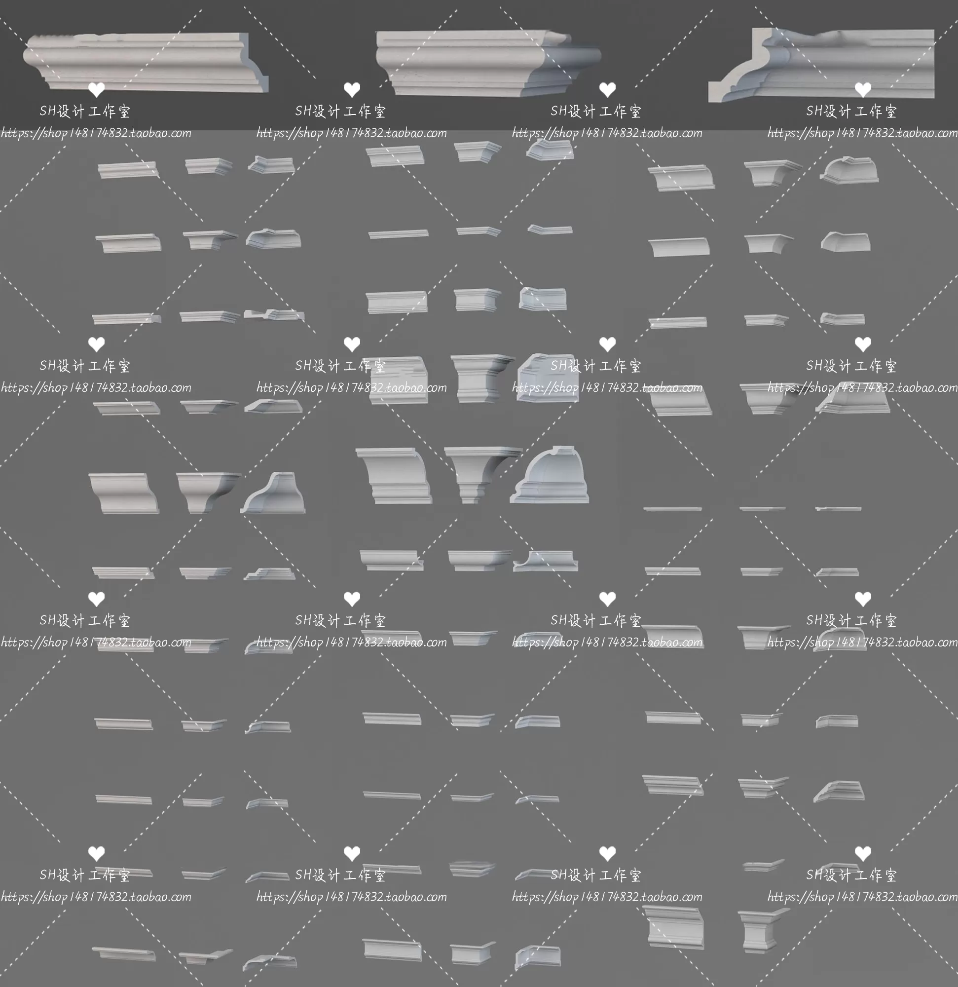 Decorative Plaster – 3D Models – 0066