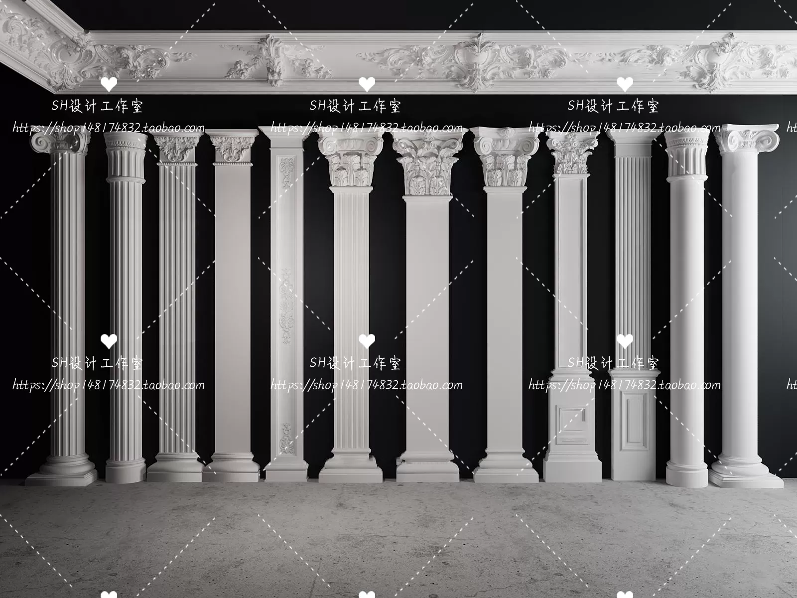 Decorative Plaster – 3D Models – 0100