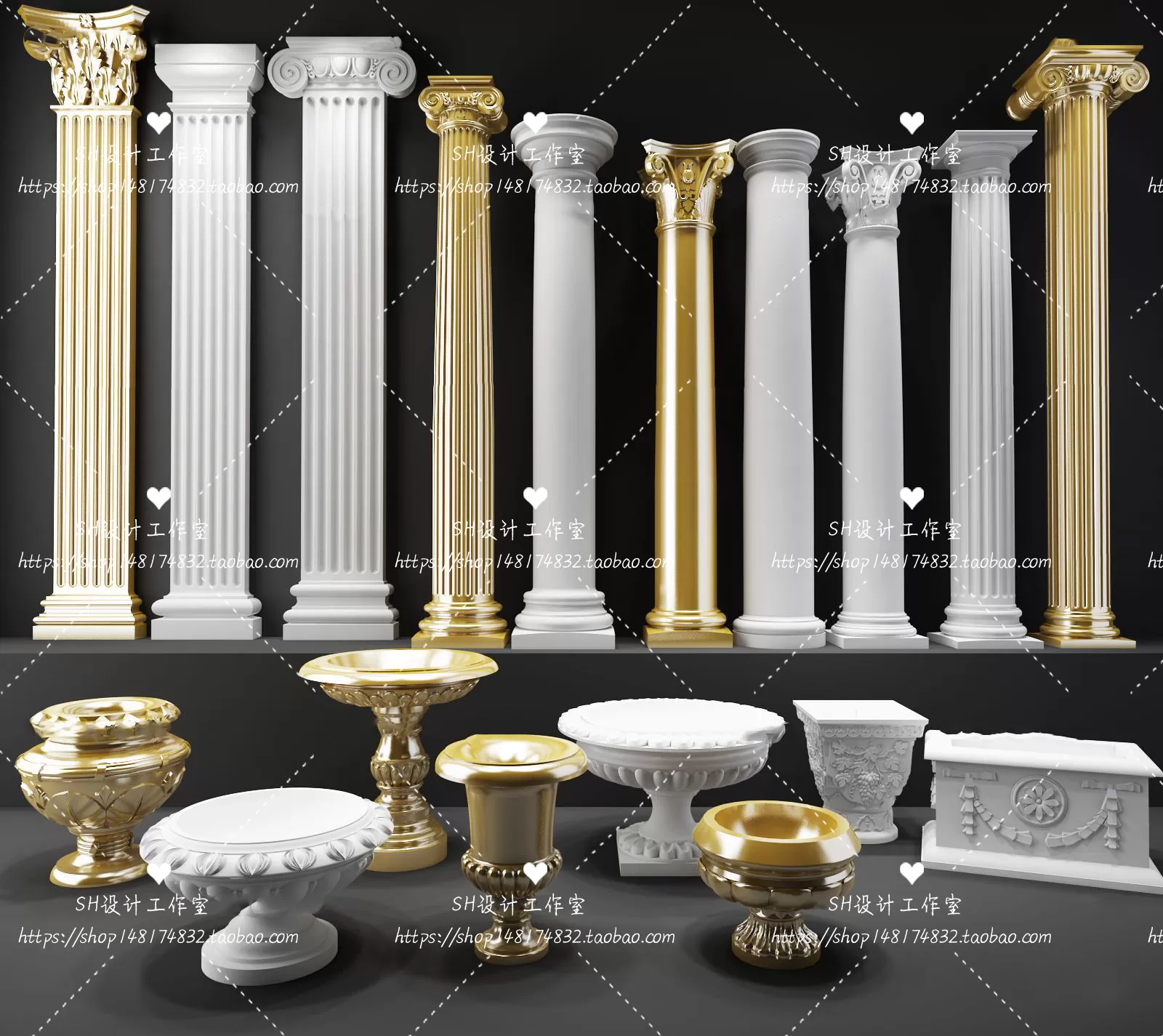 Decorative Plaster – 3D Models – 0101