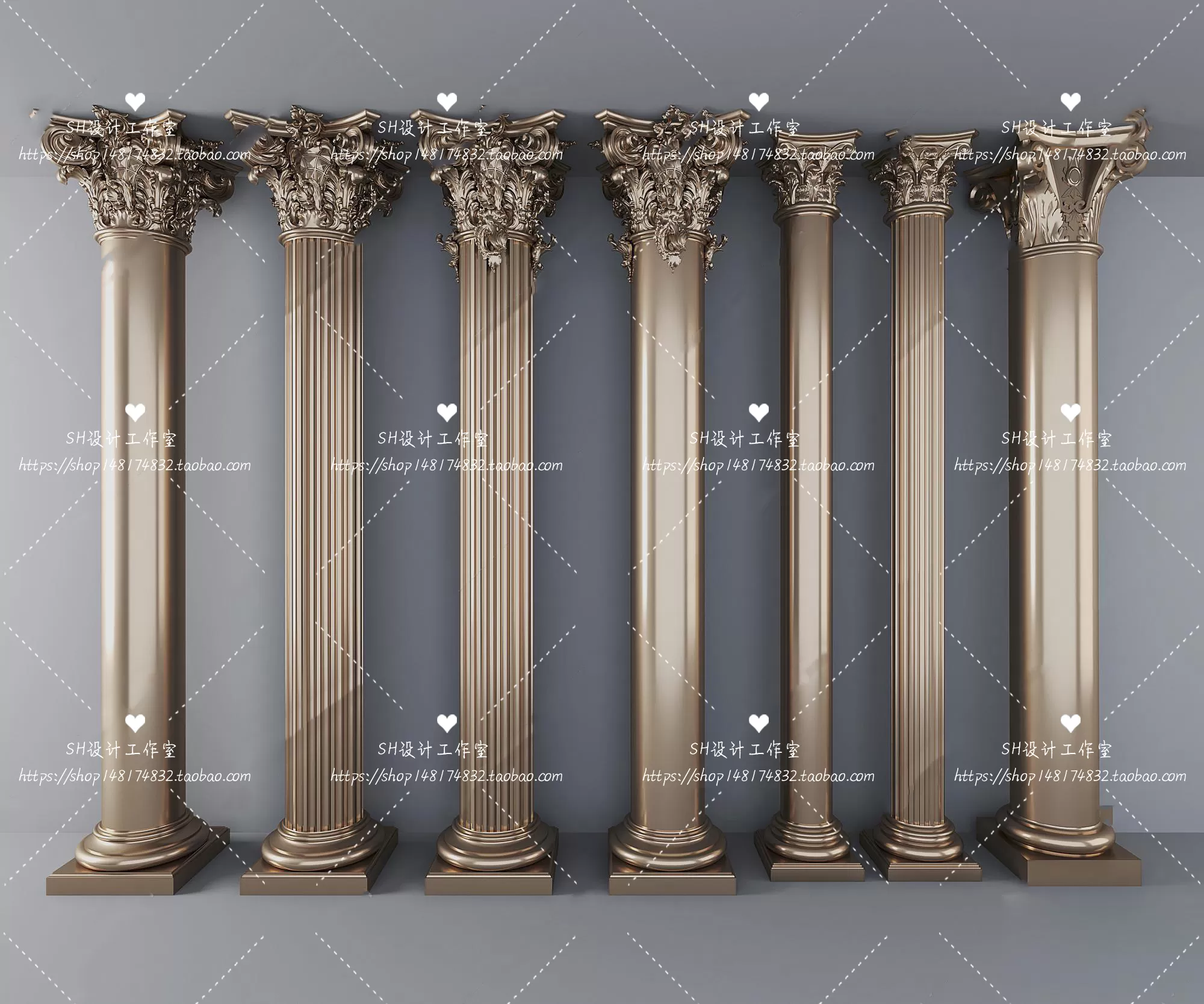 Decorative Plaster – 3D Models – 0106