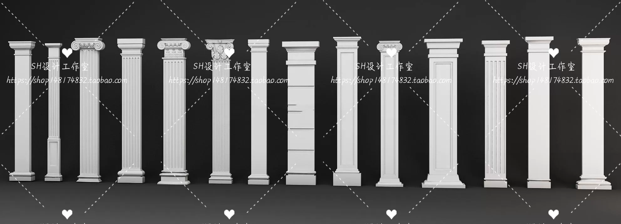 Decorative Plaster – 3D Models – 0107