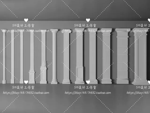 Decorative Plaster – 3D Models – 0108