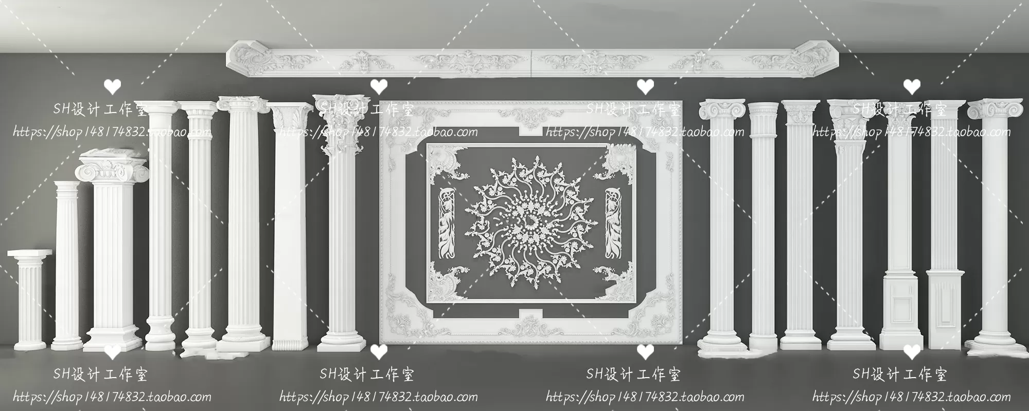 Decorative Plaster – 3D Models – 0112