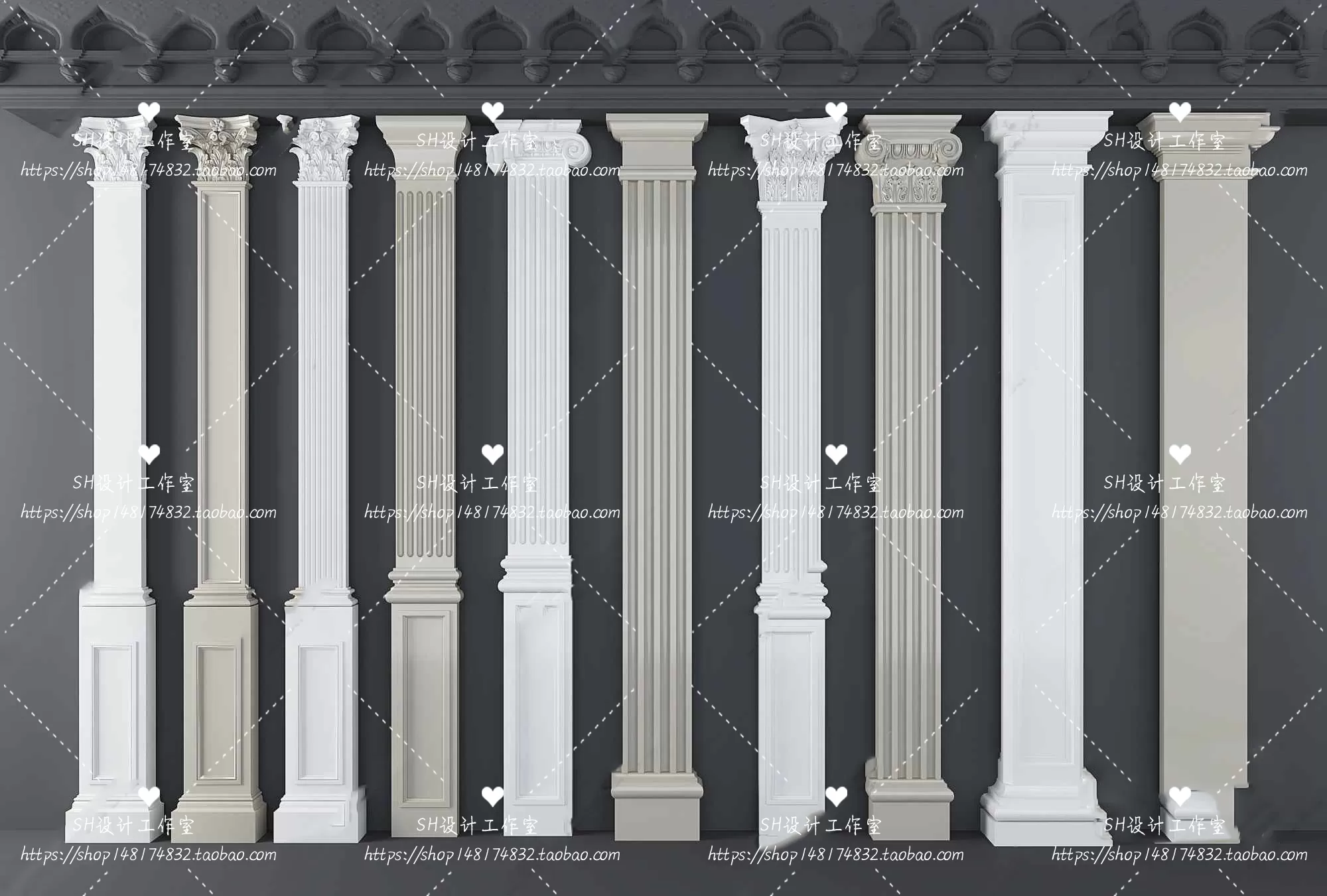 Decorative Plaster – 3D Models – 0114