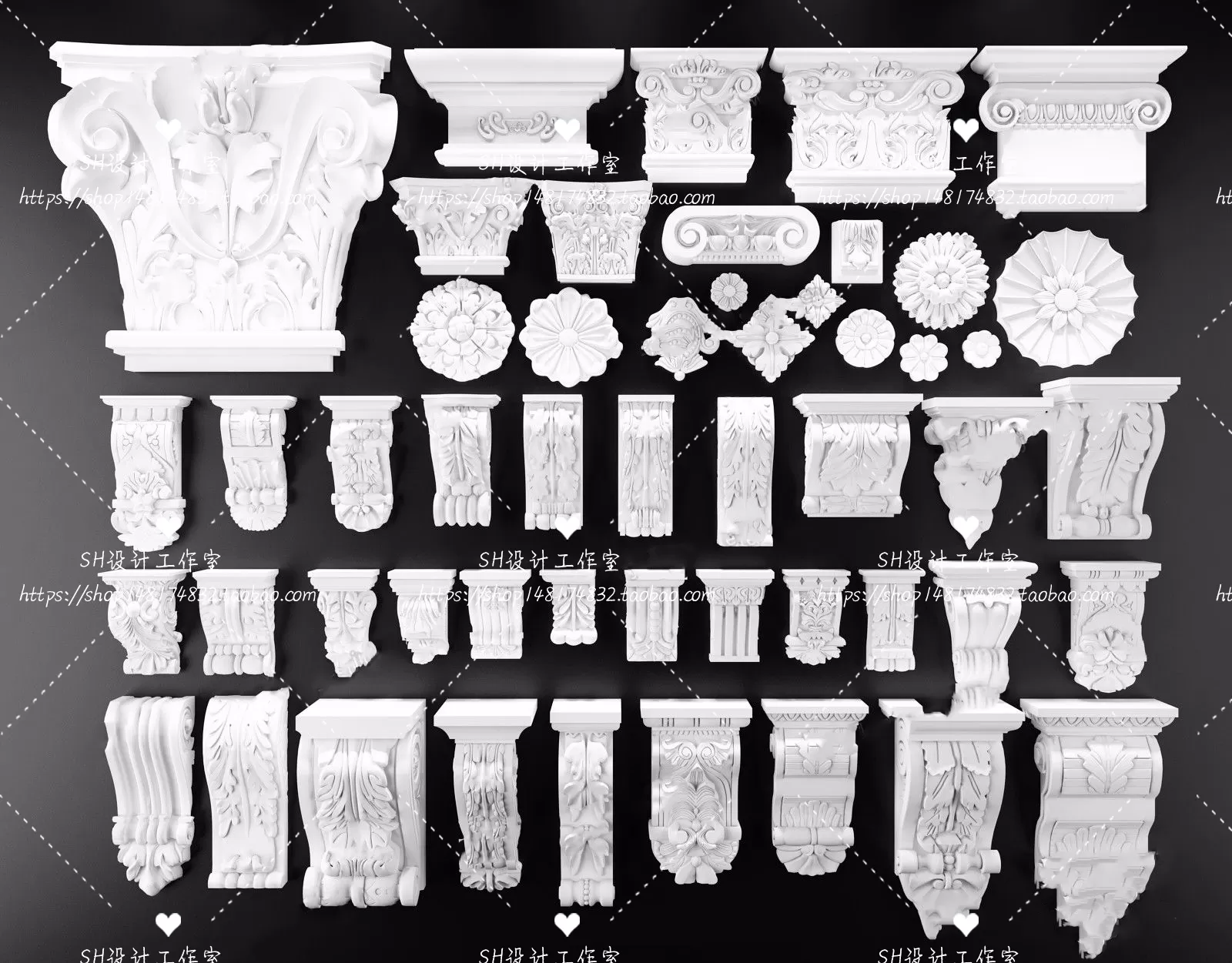 Decorative Plaster – 3D Models – 0117