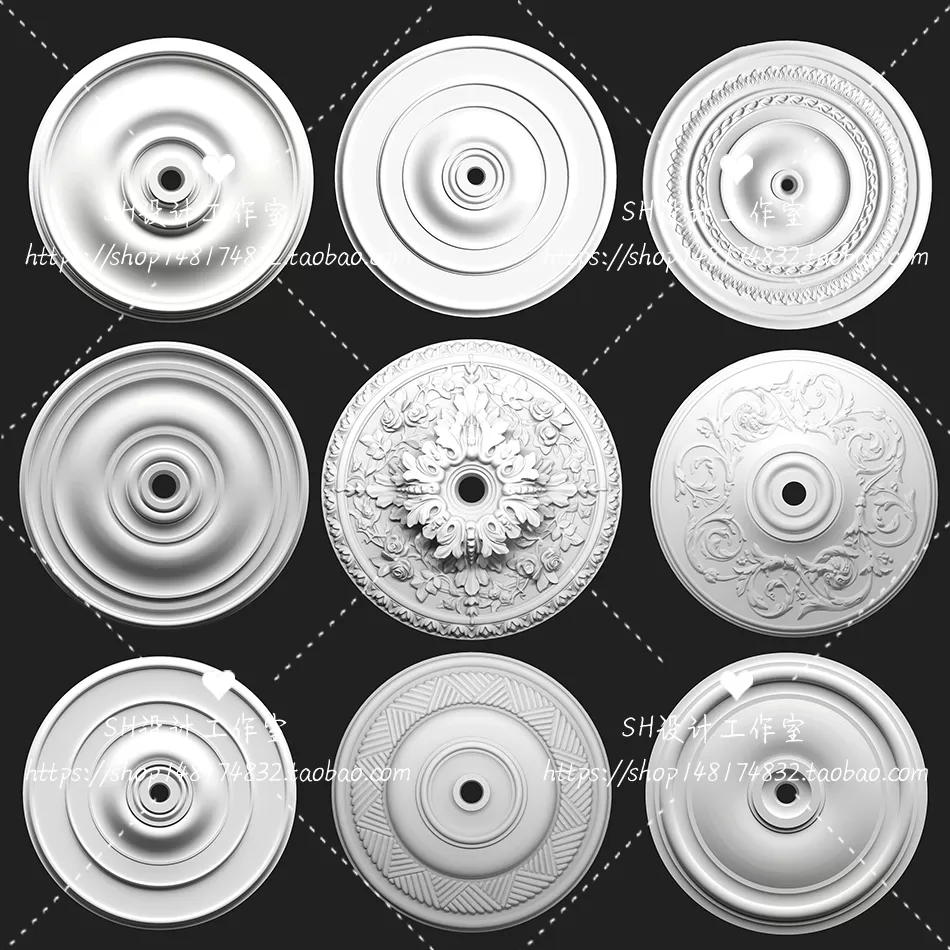 Decorative Plaster – 3D Models – 0121