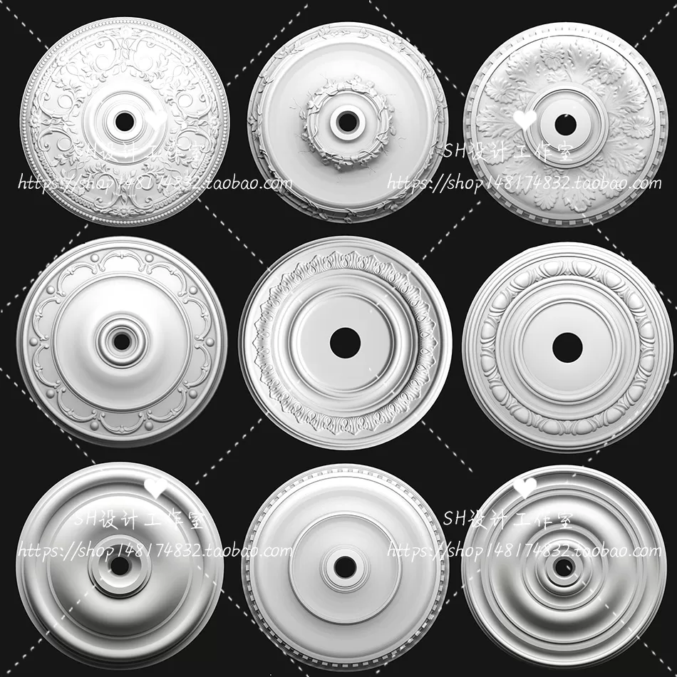 Decorative Plaster – 3D Models – 0122