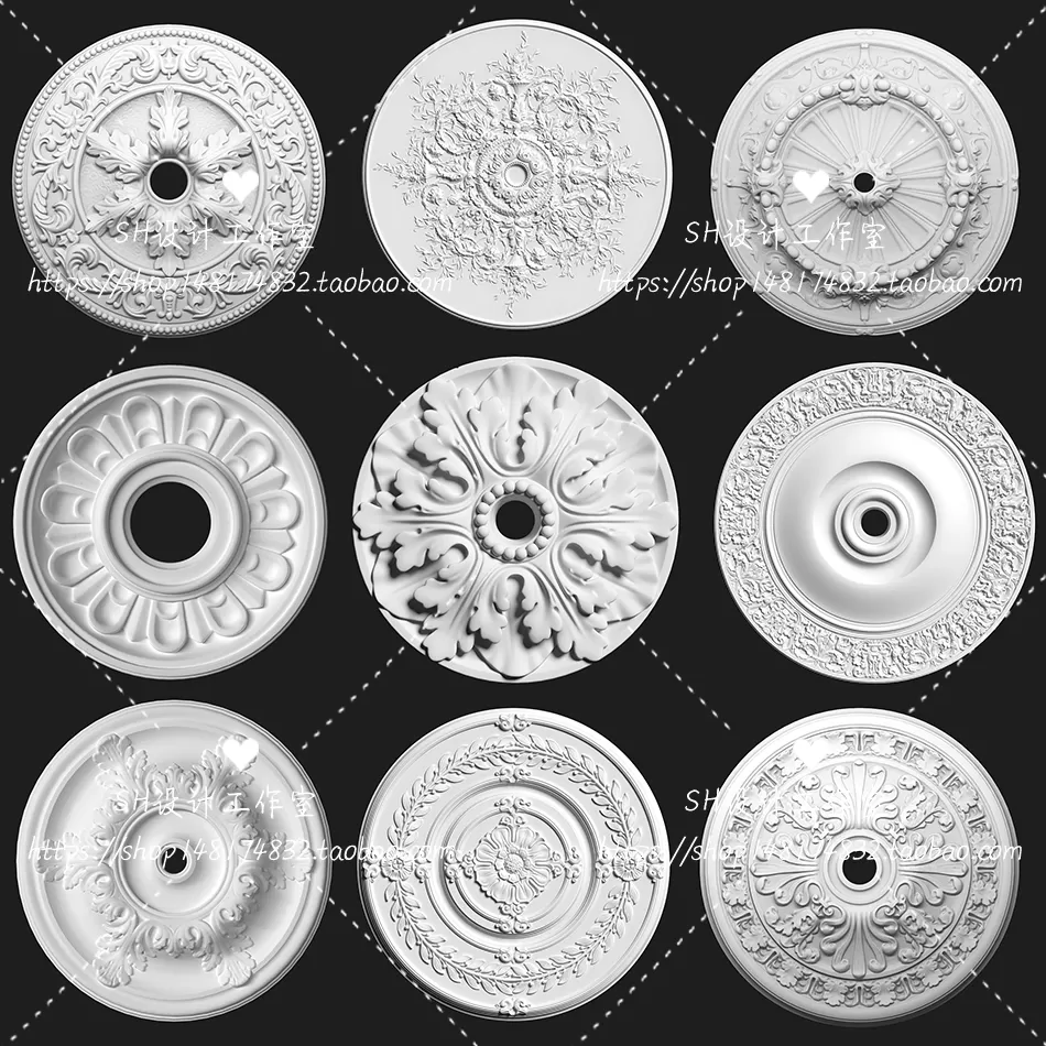 Decorative Plaster – 3D Models – 0123