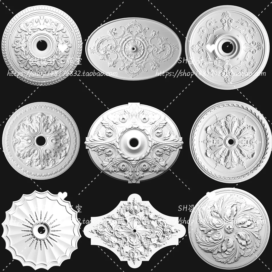 Decorative Plaster – 3D Models – 0124