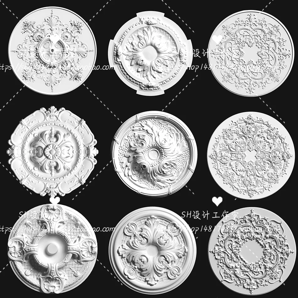 Decorative Plaster – 3D Models – 0126