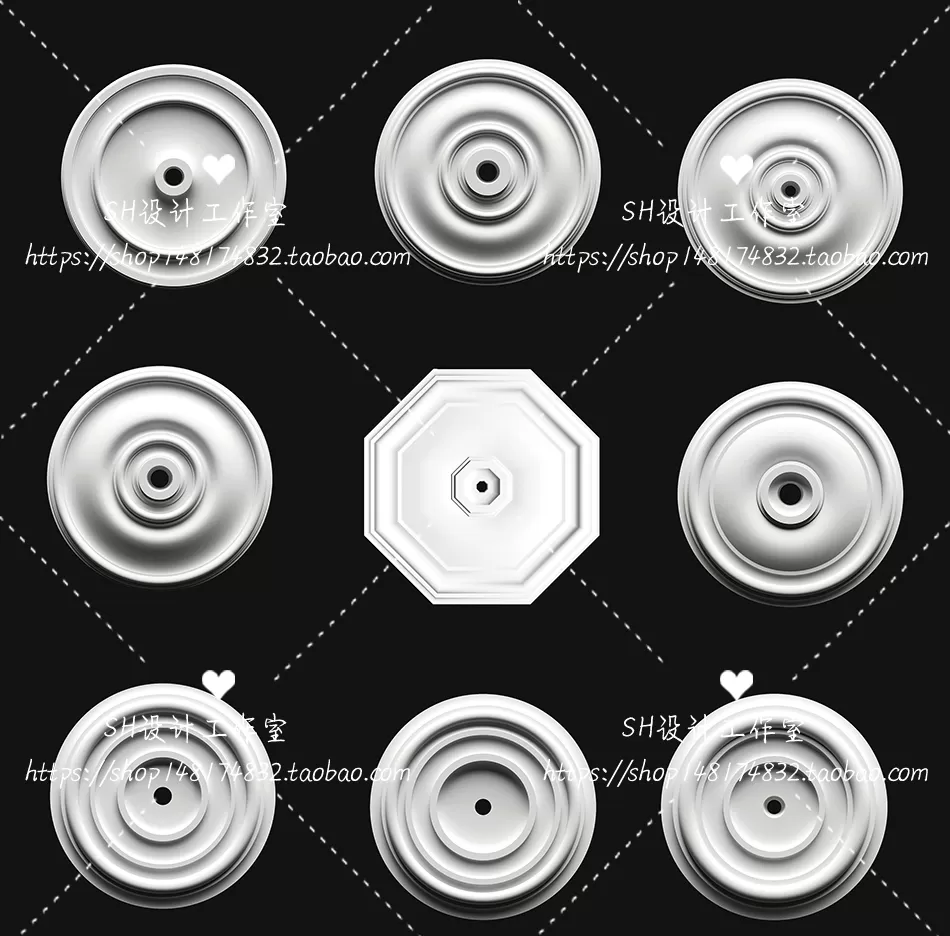 Decorative Plaster – 3D Models – 0131