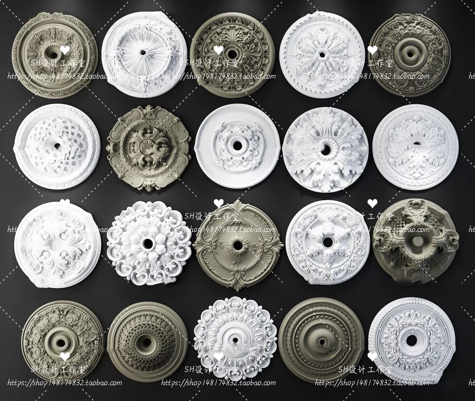 Decorative Plaster – 3D Models – 0137