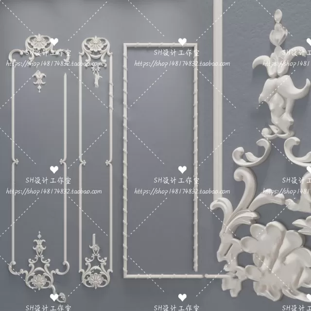 Decorative Plaster – 3D Models – 0175