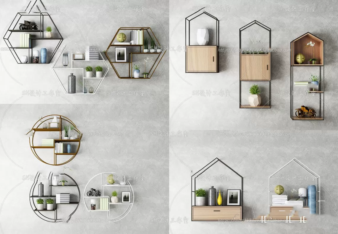 Wall Cabinets – 3D Models – 0010