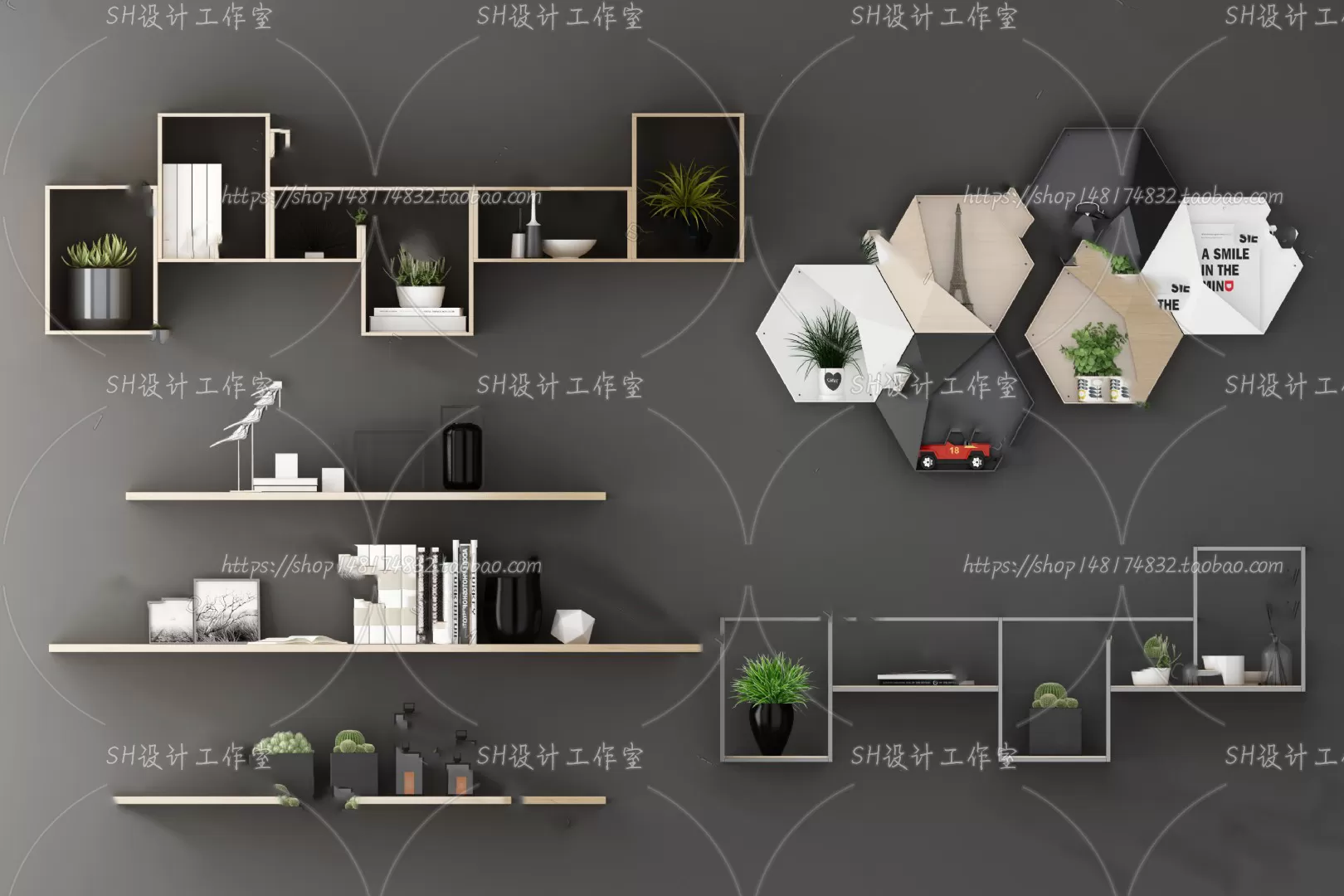 Wall Cabinets – 3D Models – 0015