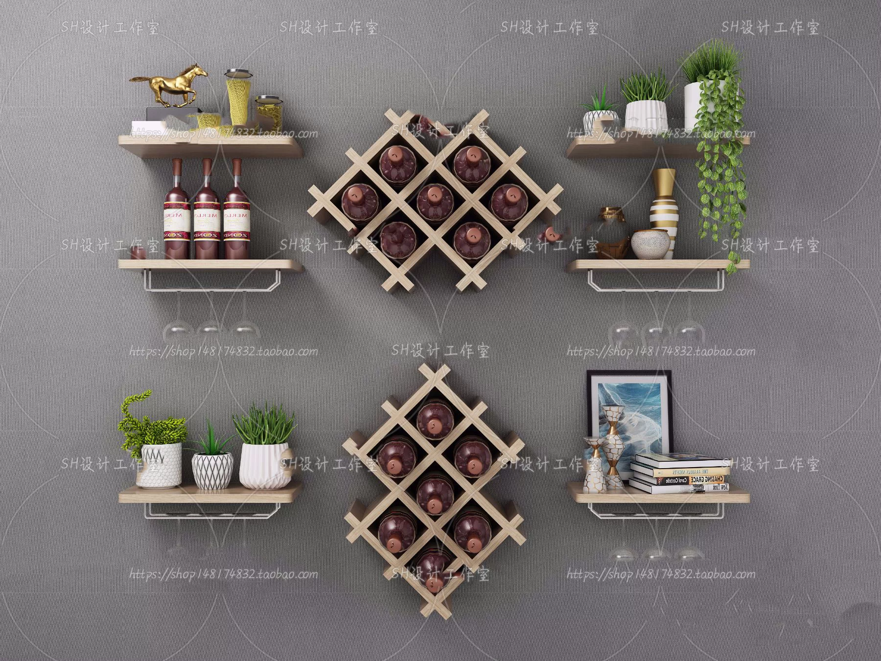 Wall Cabinets – 3D Models – 0039