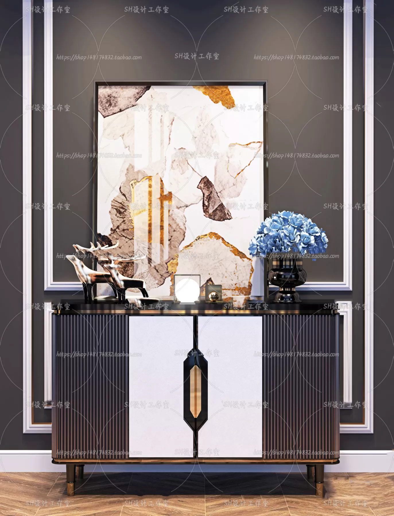 Side Cabinets – 3D Models – 0001