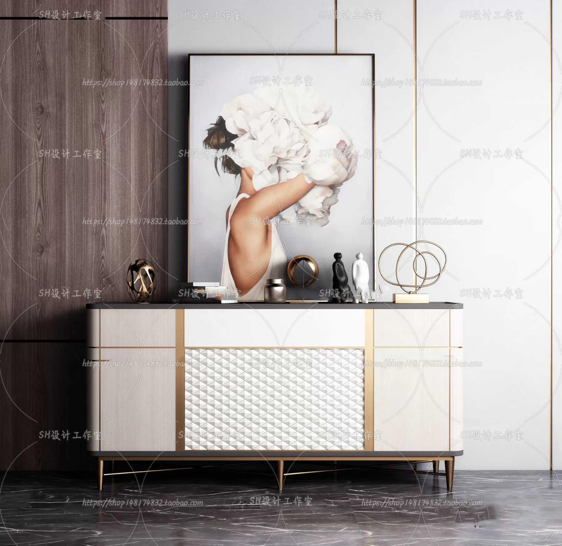 Side Cabinets – 3D Models – 0006