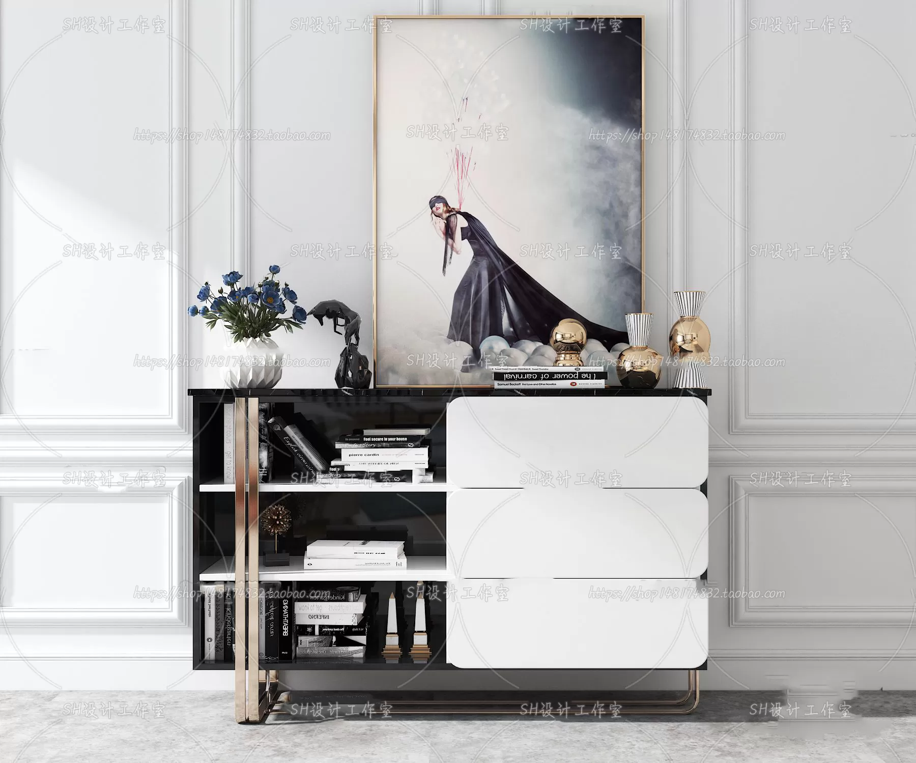 Side Cabinets – 3D Models – 0007