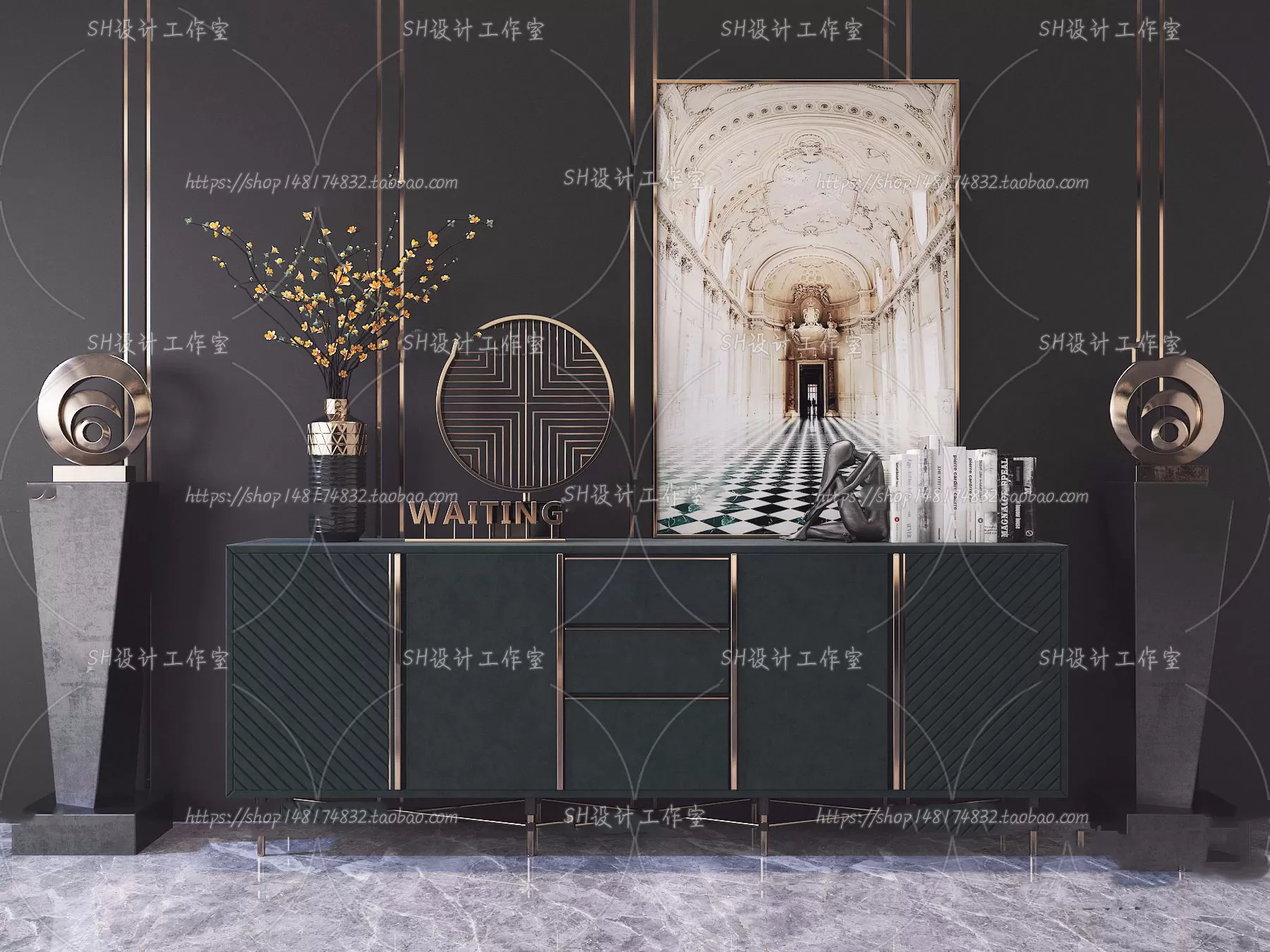 Side Cabinets – 3D Models – 0010