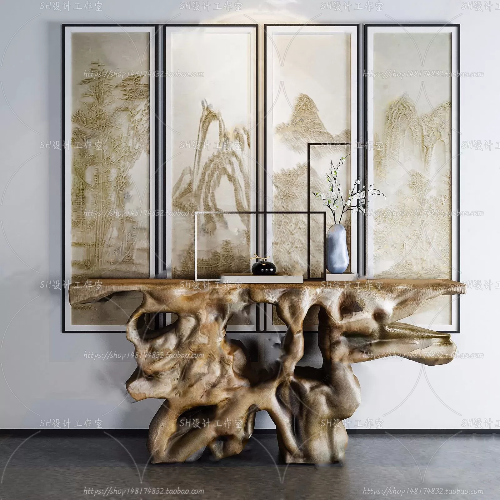 Side Cabinets – 3D Models – 0011