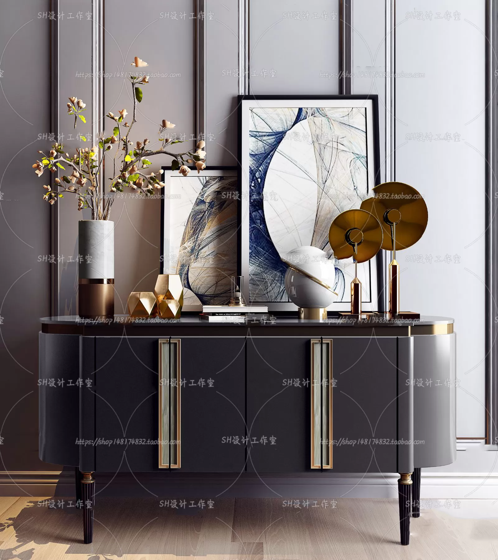 Side Cabinets – 3D Models – 0017