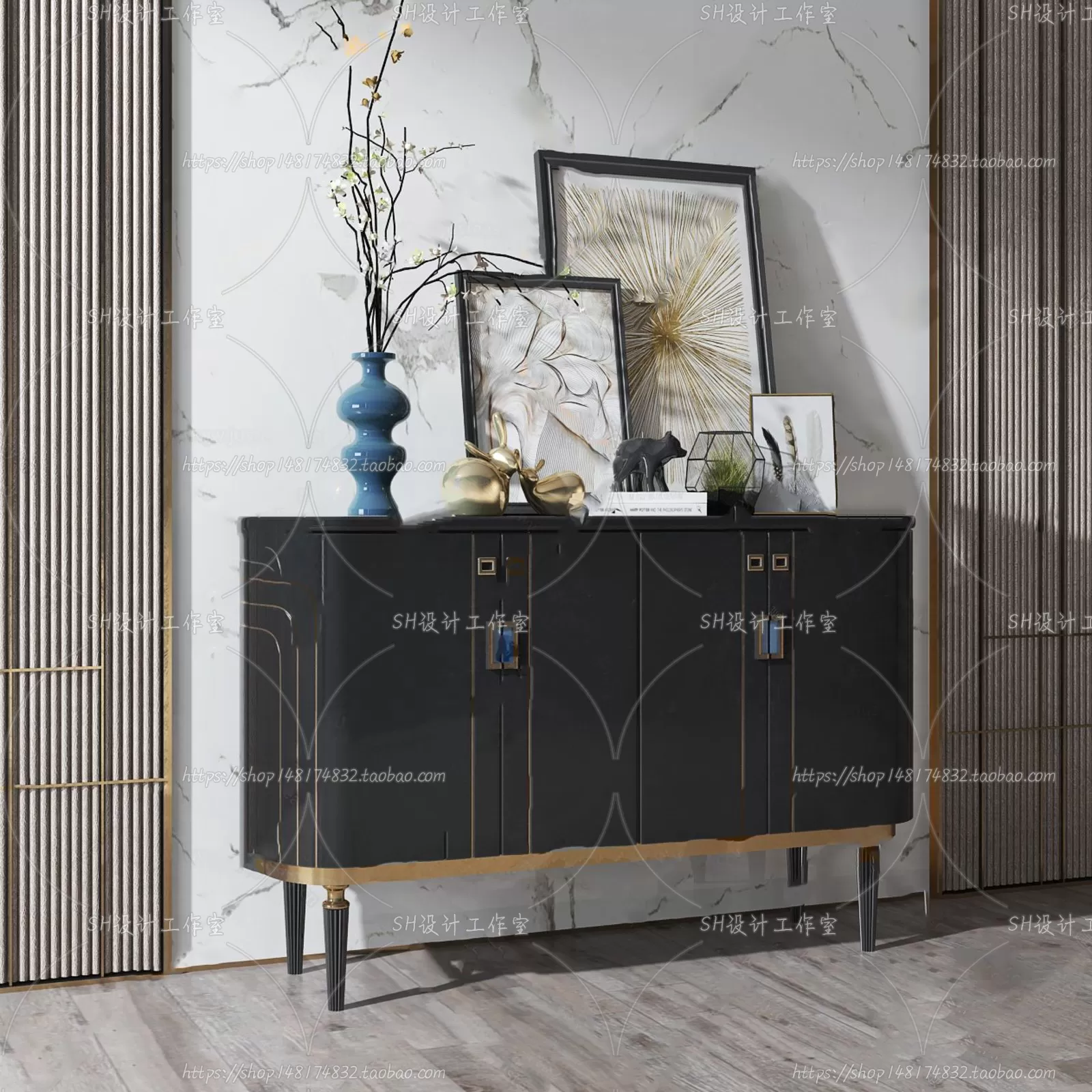 Side Cabinets – 3D Models – 0018