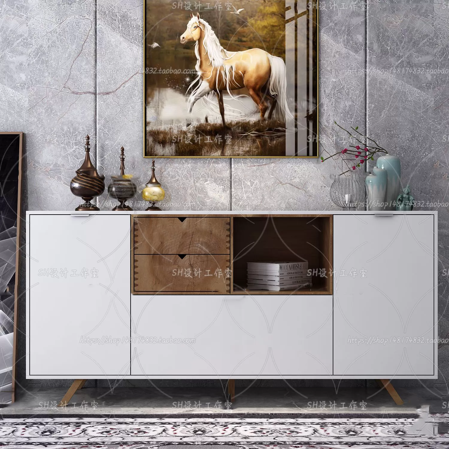 Side Cabinets – 3D Models – 0019